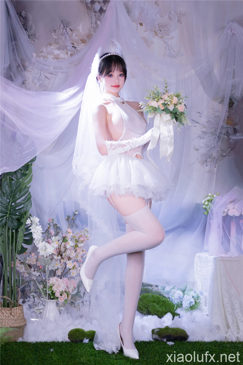 星黛鹿鹿(千反田鹿子) – 白丝花嫁[50P540MB]