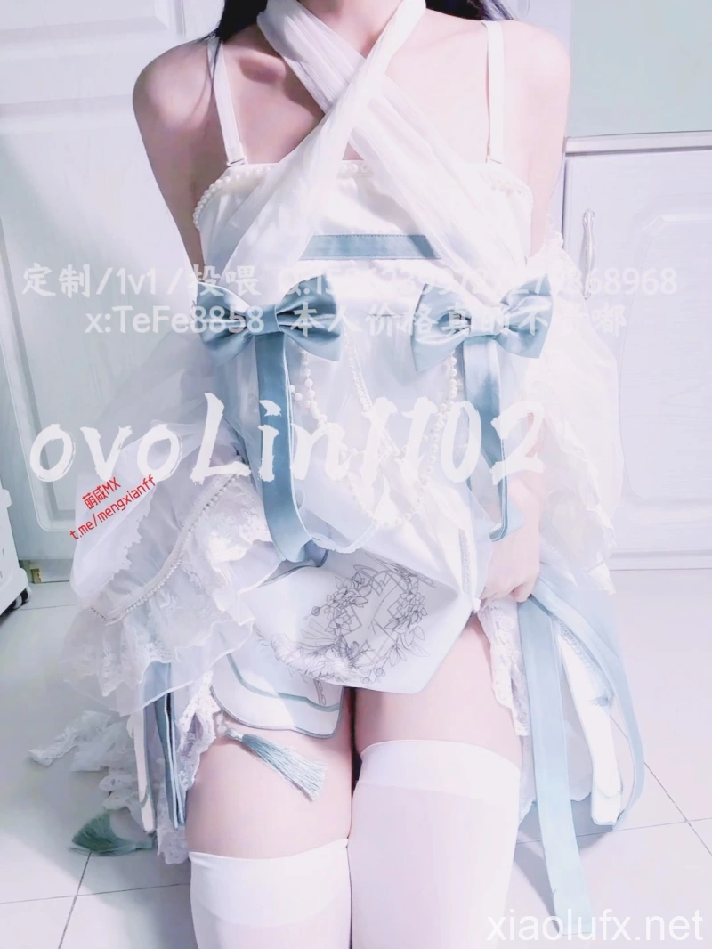cuteli 占星猫 新作 绝美白丝汉服7分钟幻龙自慰，弹力插喷水诱惑[1V 484MB]